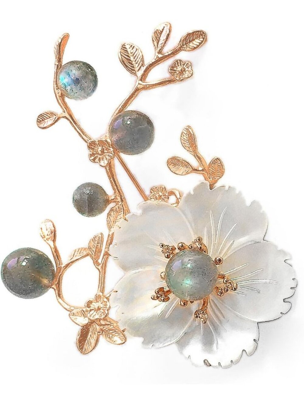 Elegant Pink Flower Crystal Brooch Pin - Rhinestone Jewelry for Women, Perfect